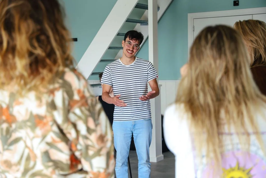 Ademwerk en systemisch coach Roel Winter tijdens een trektocht in Zweden